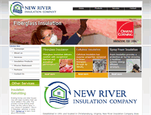 Tablet Screenshot of newriverinsulation.com